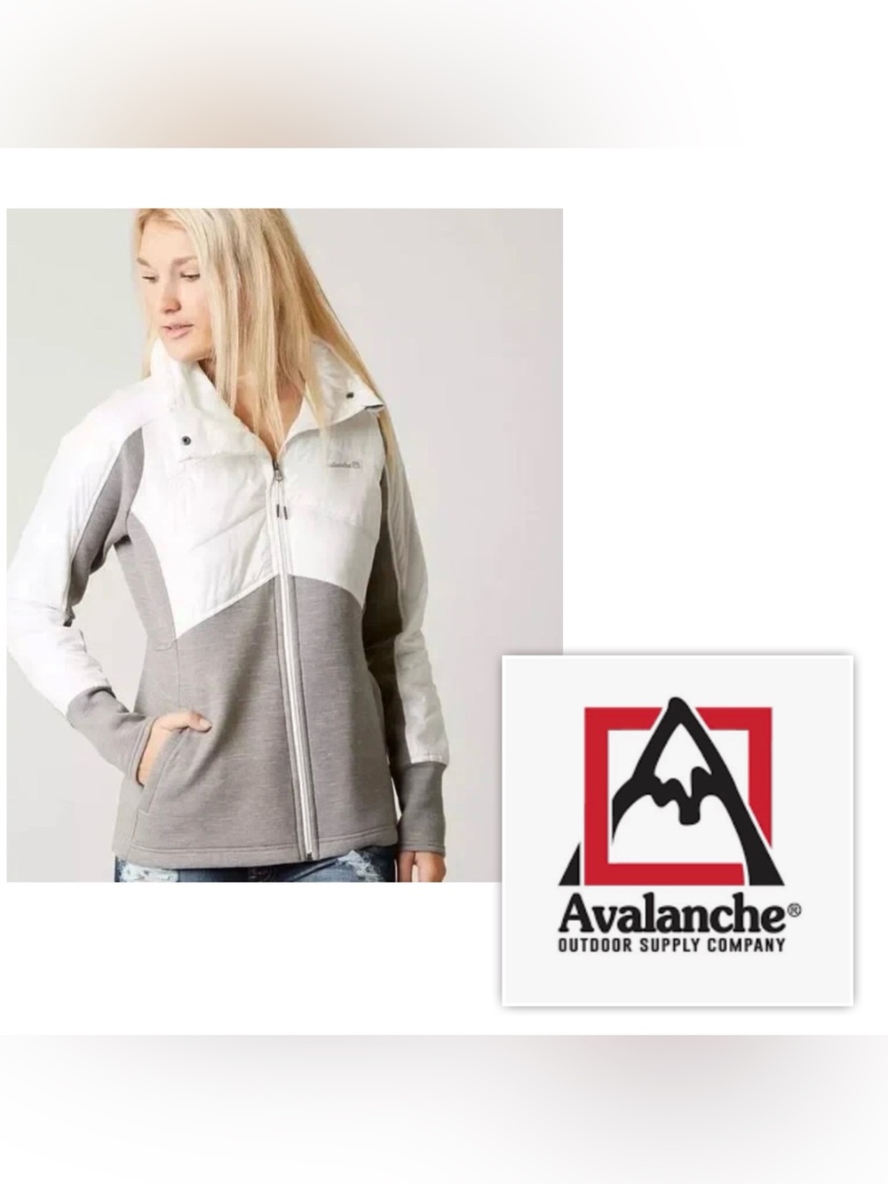 NWT $100 AVALANCHE Women M Melinka Insulated Hybrid Active Sportswear Jacket